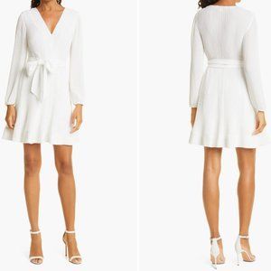 Milly Liv Pleated Long Sleeve Dress 10